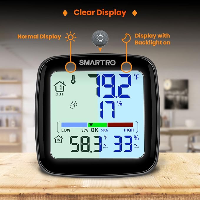 SMARTRO SC92 Professional Indoor Outdoor Thermometer Wireless Digital - Image 6