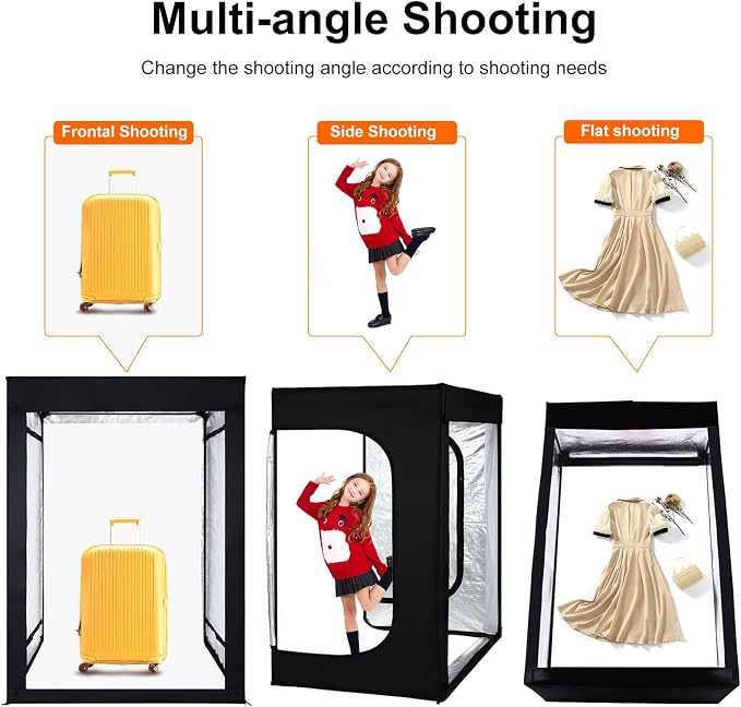 48"x56"x40" Large Photo Studio Light Box Photography, 6 Light LED Panels - Image 3