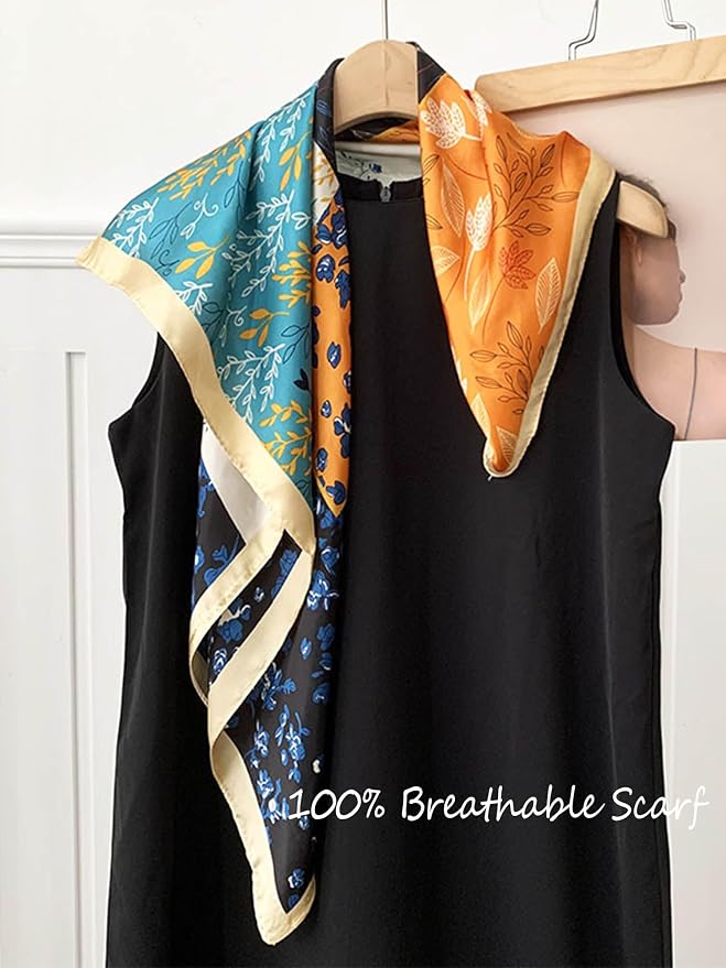 Silky Scarf for Women Lightweight Satin Bandanas Neck Hair Wrap For Sleeping - Image 3