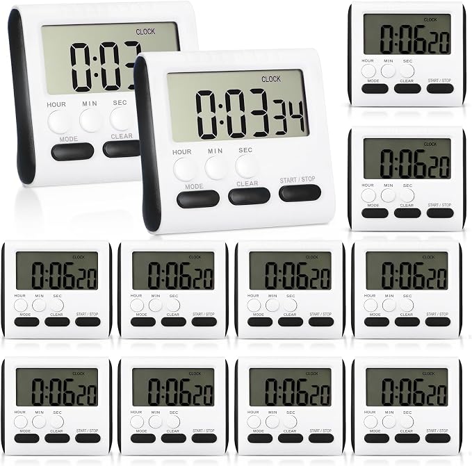 Mudder 12 Pack Digital Kitchen Timer by Mudder