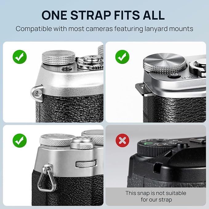 MoKo Camera Strap, 100cm Neck & Shoulder Rope Camera Straps - Image 4