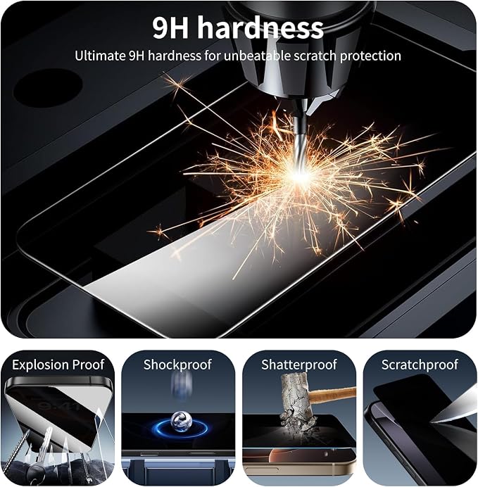3+3+1-Pack, Screen Protector and Camera Lens Protector - Image 4