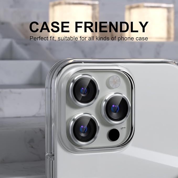 Choiche Compatible for iPhone 16 Pro/iPhone 16 Pro Max Camera Lens Protector - Image 4
