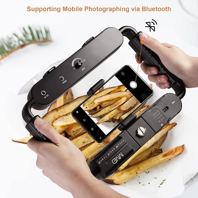 GVM Gimbal Stabilizer Phone Video Light Kit - Image 6