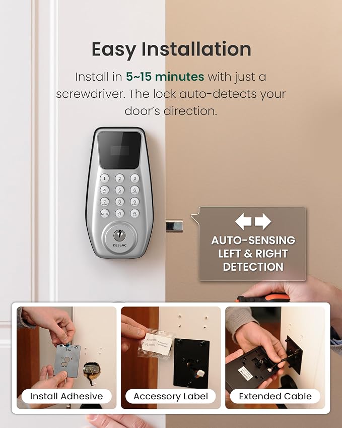 DESLOC C100 Keyless Entry Door Lock - Image 9