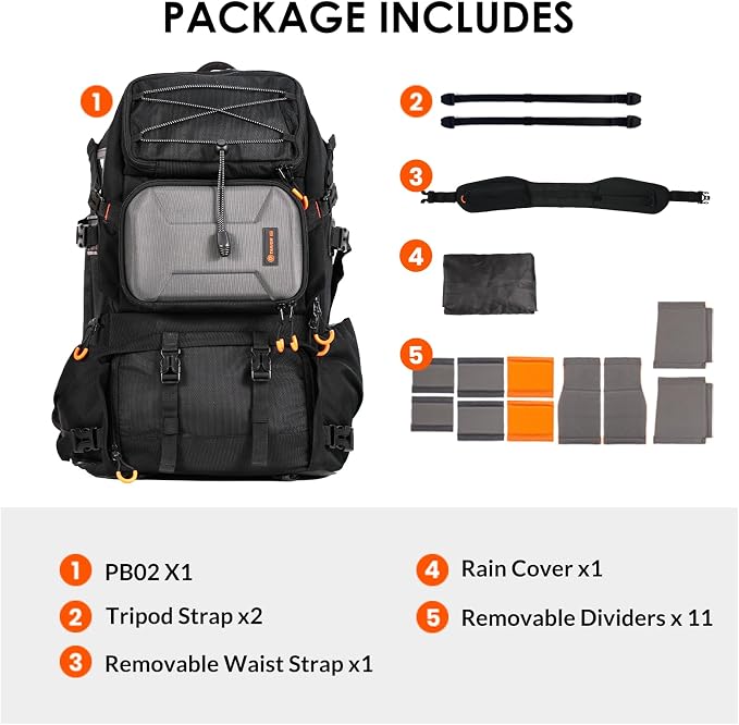 TARION Extra Large Camera Backpack - Image 8