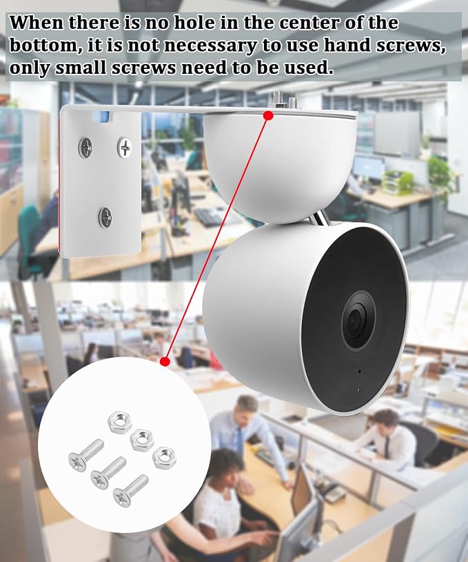 2Pack Metal Wall Mount Bracket for Wyze Cam Pan V3/V2, Wyze Cam V4/V3/V2 - Image 6