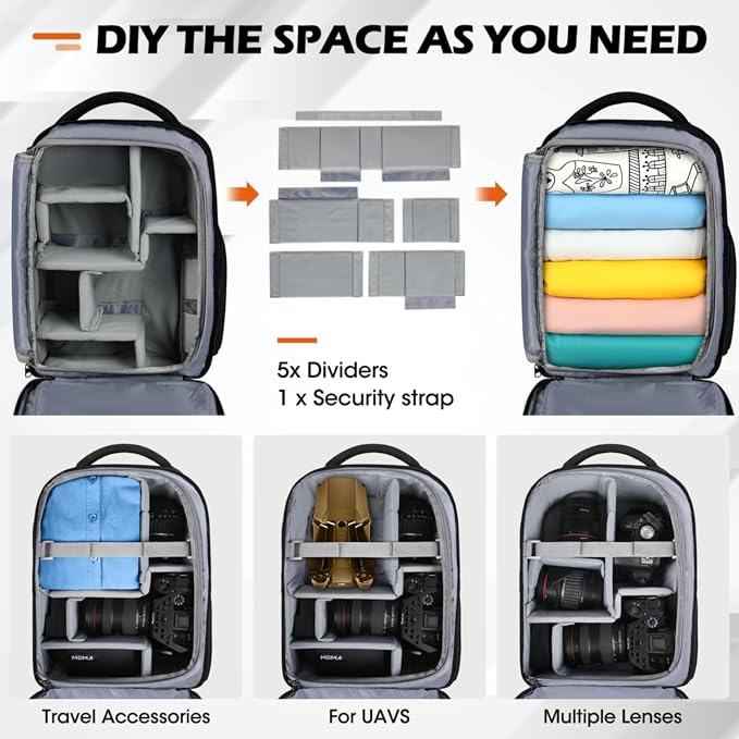 SDYSM Camera Bag Backpack Professional - Image 6