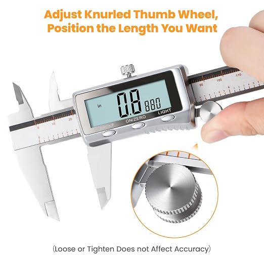 HARDELL Digital Caliper, Rechargeable Caliper Measuring Tool - Image 8