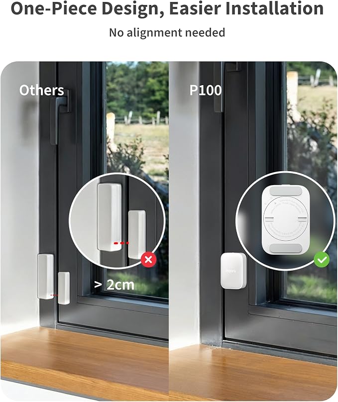 Aqara Multi-State Sensor P100, Thread/Zigbee Door and Window & Vibration Sensor - Image 5