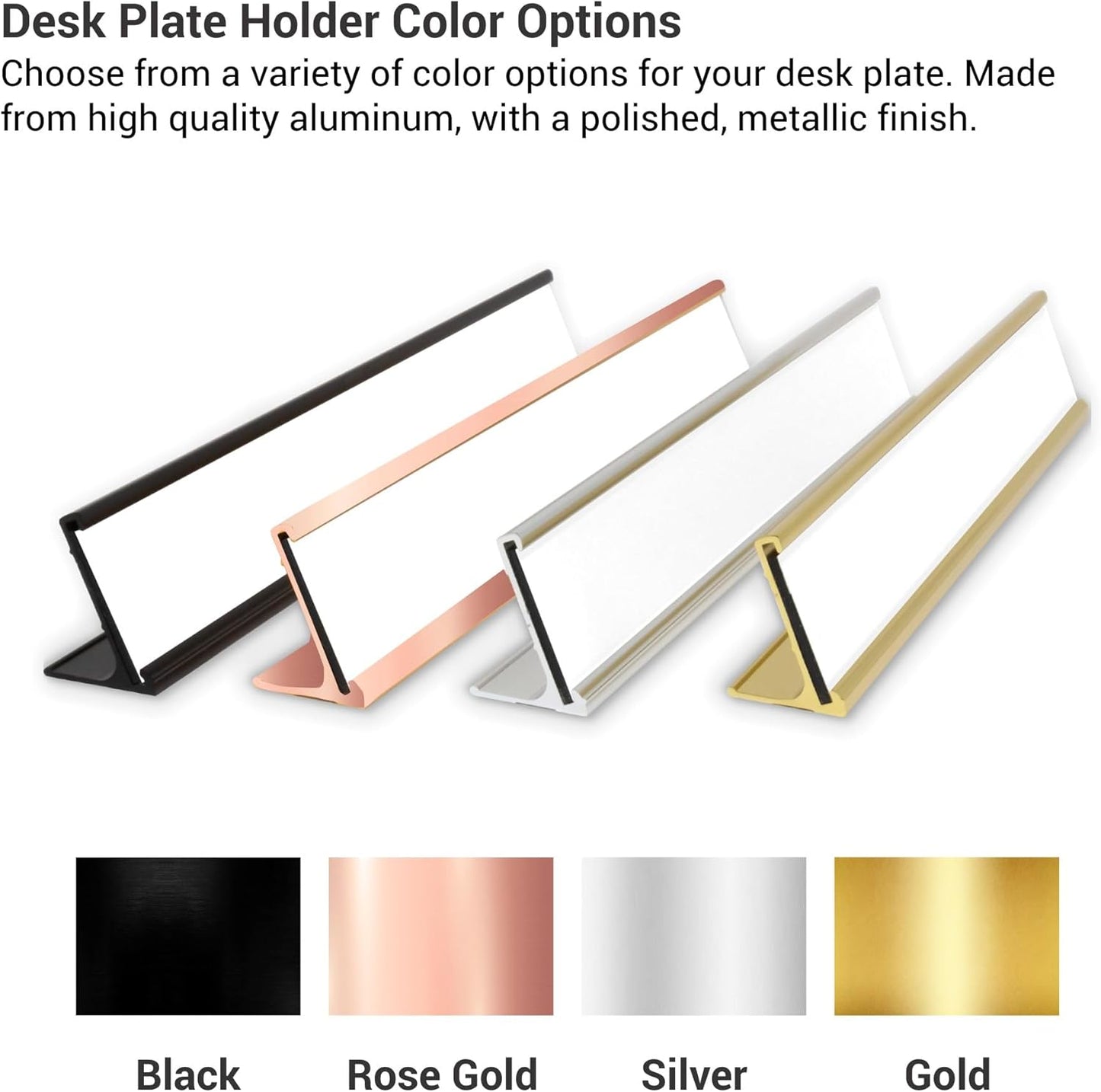 Custom Engraved Desk Plate | Personalized with your Name and Title | Perfect Decor for Office, Business, or Home | Multiple Font and Color Options | 2x8" or 2x10" (Apple Green w/White Letters, 2x10")