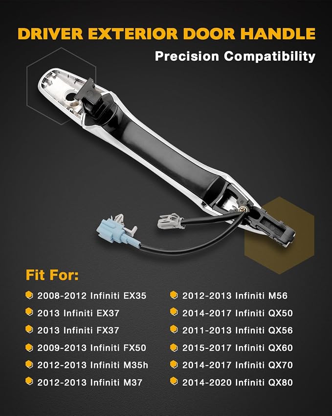 Driver Door Handle, Compatible - Image 2