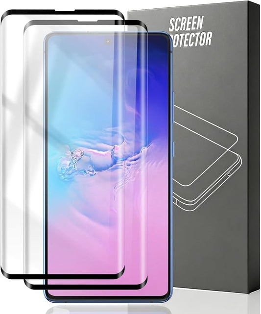 2 Pack Compatible with Samsung Galaxy S10 4G screen protector Tempered Glass by Unknown
