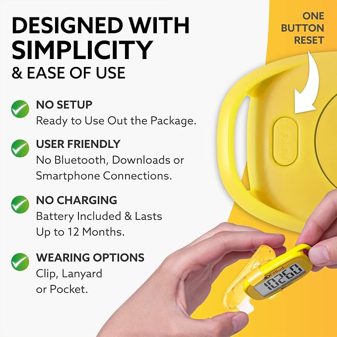 3DActive 3DFitBud Simple Step Counter Walking 3D Pedometer - Image 3