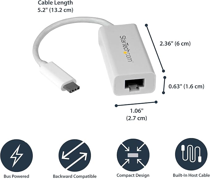 StarTech.com USB-C to Gigabit Ethernet Adapter - Image 4