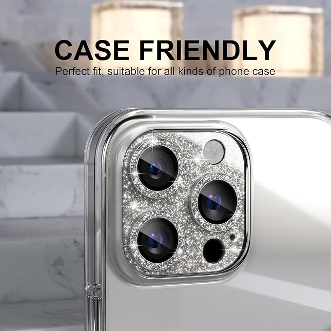 Choiche Compatible for iPhone 16 Pro/iPhone 16 Pro Max Camera Lens Protector - Image 4