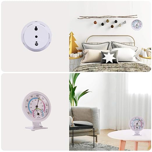 Mini Indoor Thermometer Hygrometer Analog 2 in 1 Temperature Humidity Monitor - Image 5