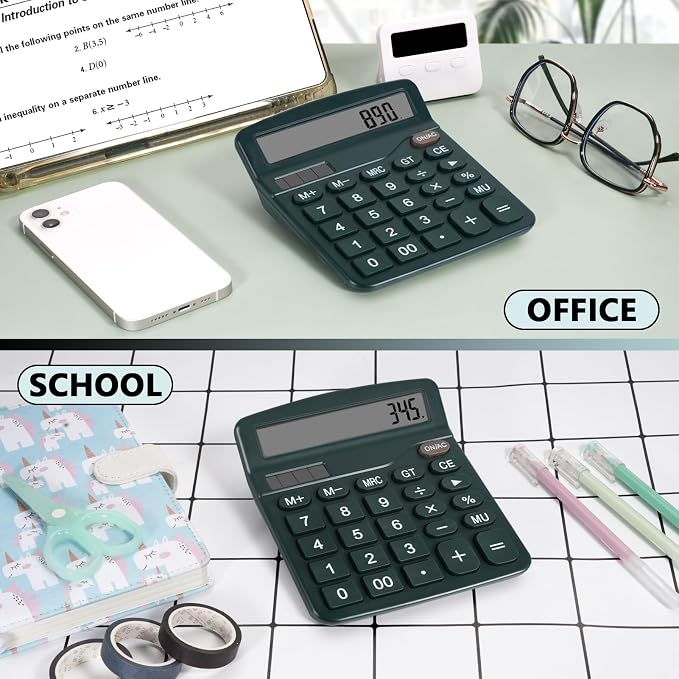 Dark Green Desktop Calculator - Image 5