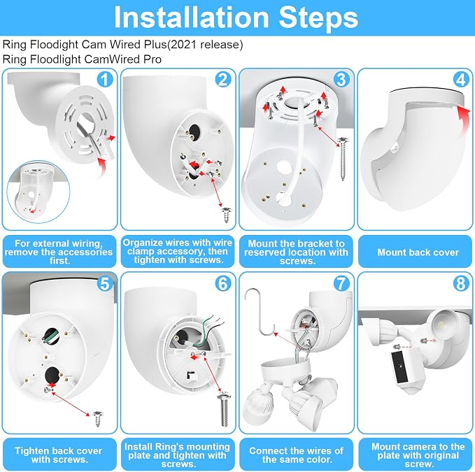 Eave Mount for Ring Floodlight Cam Wired Plus/Pro, Ring Smart Lighting - Image 6