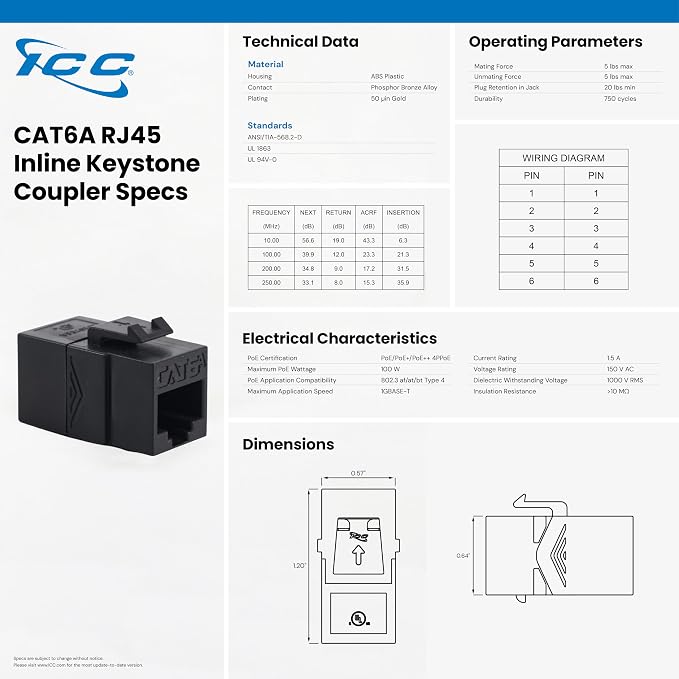 ICC CAT6A Feed-Through Patch Panel, 48 Port, 2U Rackmount, RJ45 Ethernet Patch - Image 9