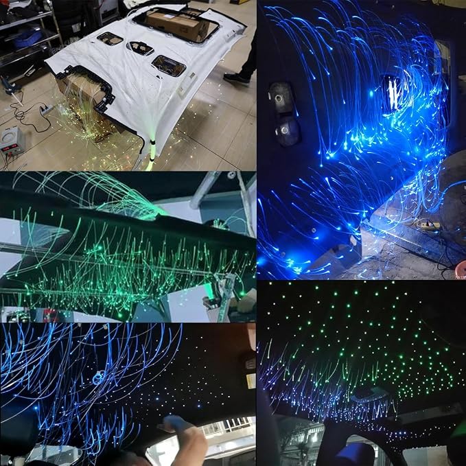 AKEPO End Glow Fiber Optic Light Cable 9.8ft/3m*375pcs*Mixed Dia., PMMA Plastic - Image 6