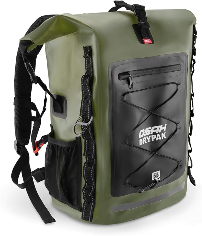 OSAH DRYPAK Waterproof Backpack Dry Bag 35L/55L/85L – Heavy Duty Roll-Top by OSAHDRYPAK