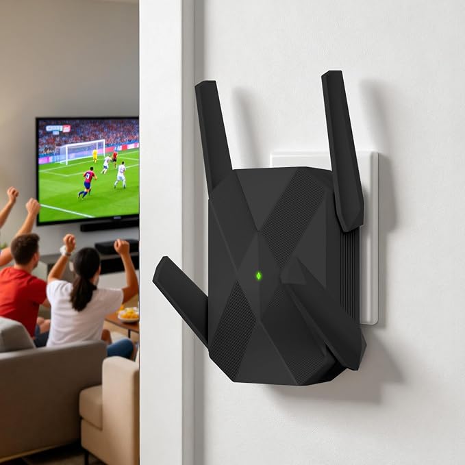 2026 AX3000 WiFi 6 Extender, WiFi Extender Signal Booster-Dual Band, Long Range by INMUA
