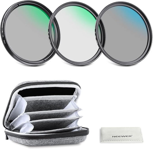 Neewer 55mm UV/CPL/ND Lens Filter Kit by Neewer