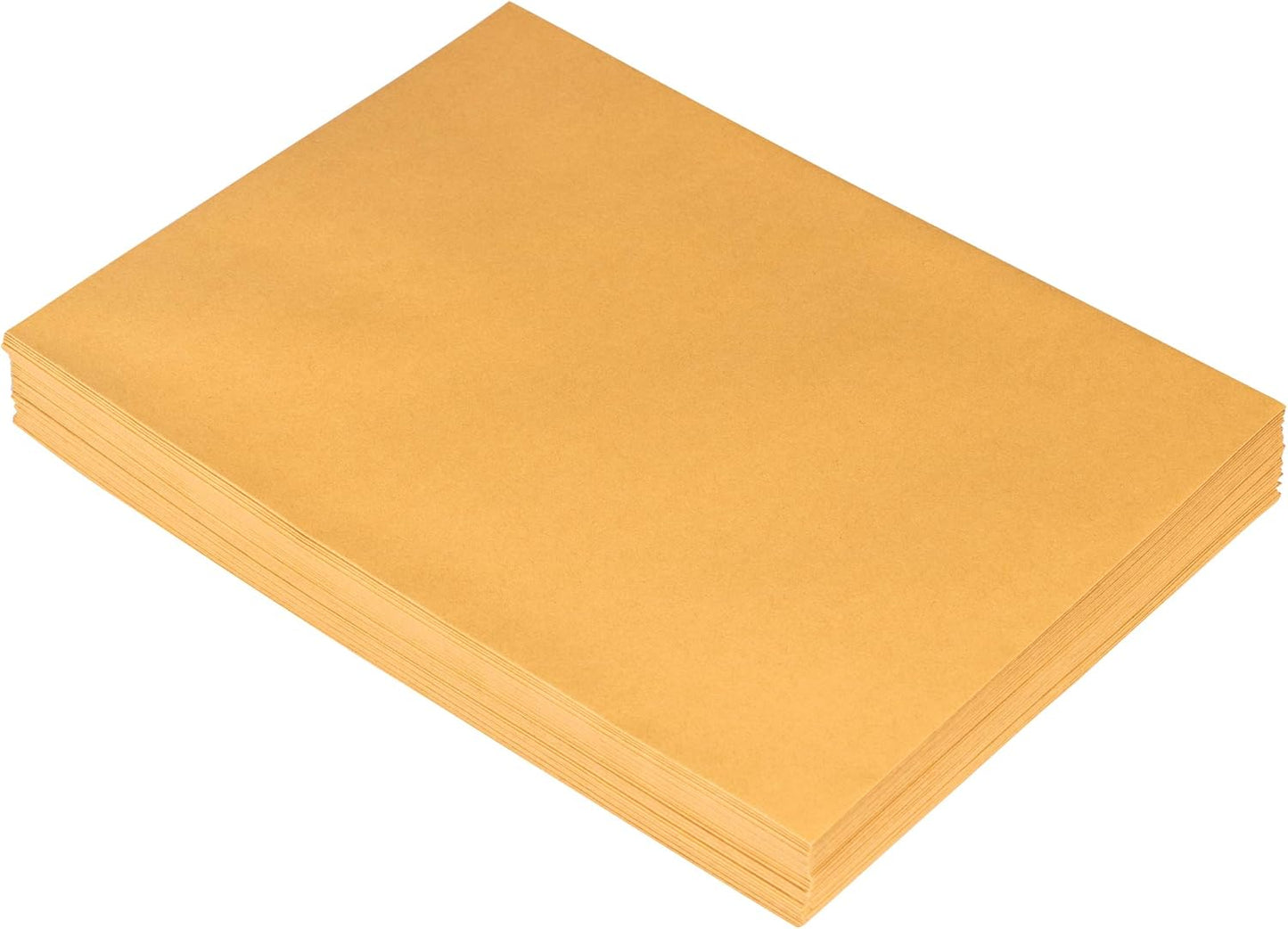 JAM PAPER 9 x 12 Open End Catalog Premium Envelopes with Peel and Seal Closure - Brown Kraft Manila - Bulk 500/Carton