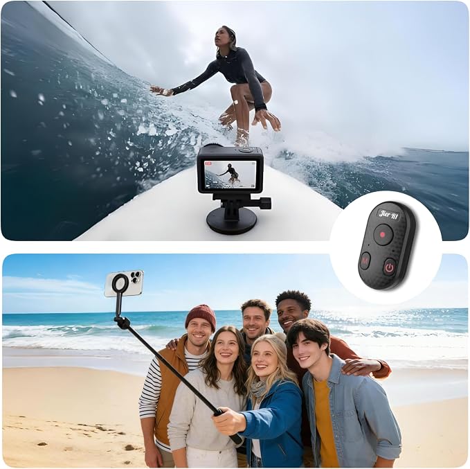 Bluetooth Remote Control for iPhone Camera, GoPro Camera Shutter Remote - 65ft - Image 8