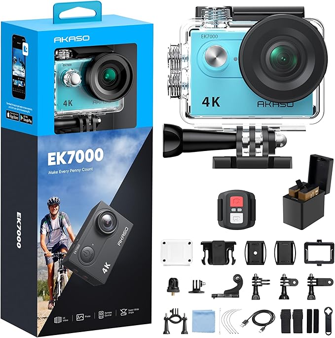 AKASO EK7000 4K30FPS 20MP WiFi Action Camera by AKASO
