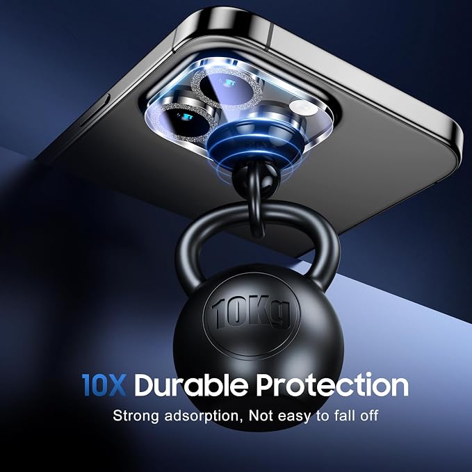 UniqueMe for 3 Pack iPhone 15 Pro/iPhone 15 Pro Max Camera Lens Protector - Image 2