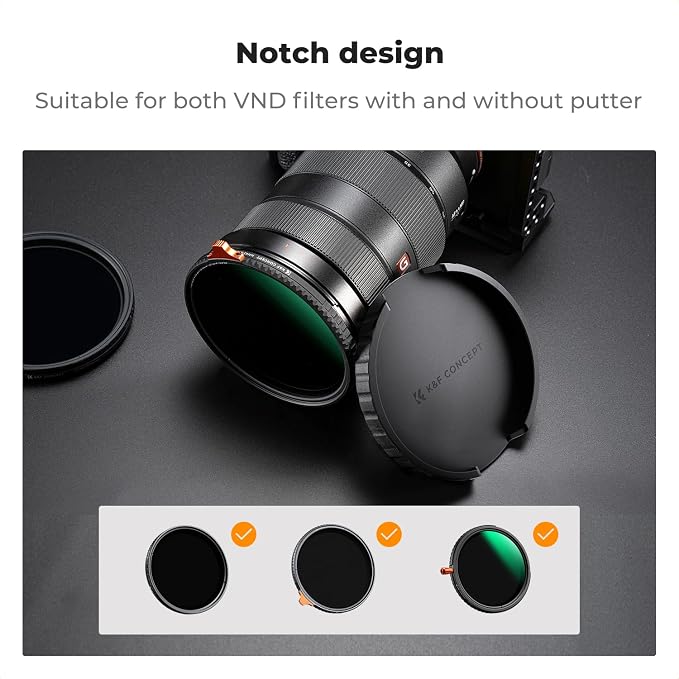 K&F CONCEPT 72mm Variable ND Lens Filter Cap TPU Material. Only - Image 3