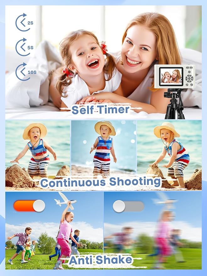 Digital Camera, 44MP Full HD 1080P Point and Shoot Camera - Image 5