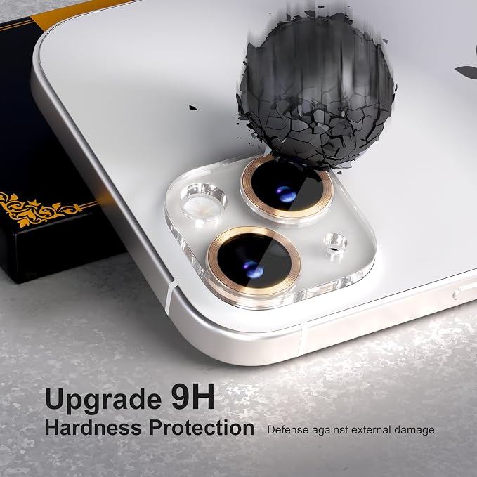for 6 Pack iPhone 15 / iPhone 15 Plus Camera Lens Protector 9H Tempered Glass - Image 3