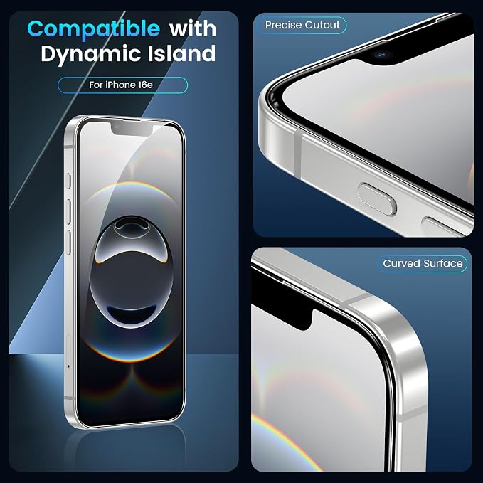 Fotbor otbor 3Pack iPhone 16e / 17e 6.1 inch Screen Protector - Image 6