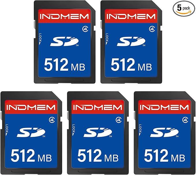 512MB SD Card, SD Flash Memory Cards UHS-I U1 Class 4 High-Speed Full HD Video by elecacc