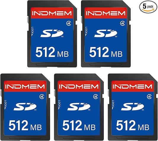 512MB SD Card, SD Flash Memory Cards UHS-I U1 Class 4 High-Speed Full HD Video by elecacc