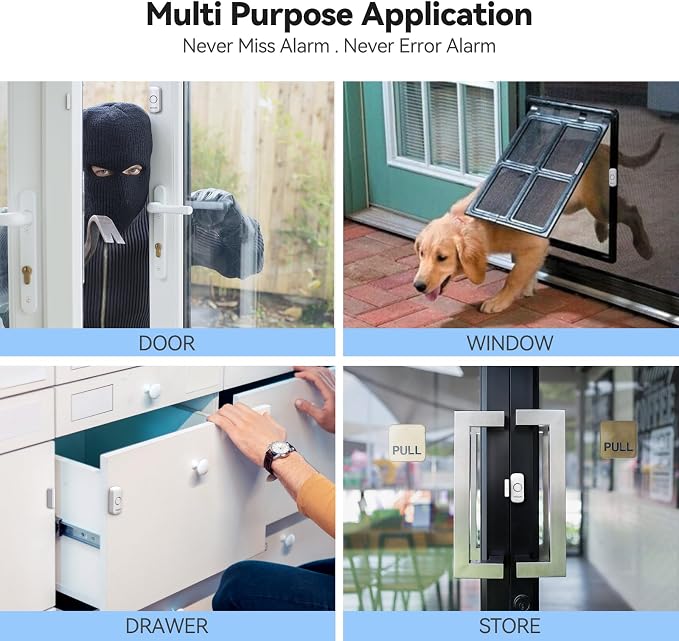 Door Alarms for Kids Safety, VOXON Door Alarm for Home Security Personal - Image 7