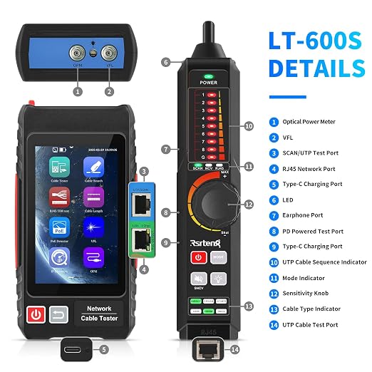 Multifunction Network Caber Tester, UTP Ethernet Cable Tester, Cable Tracer - Image 2