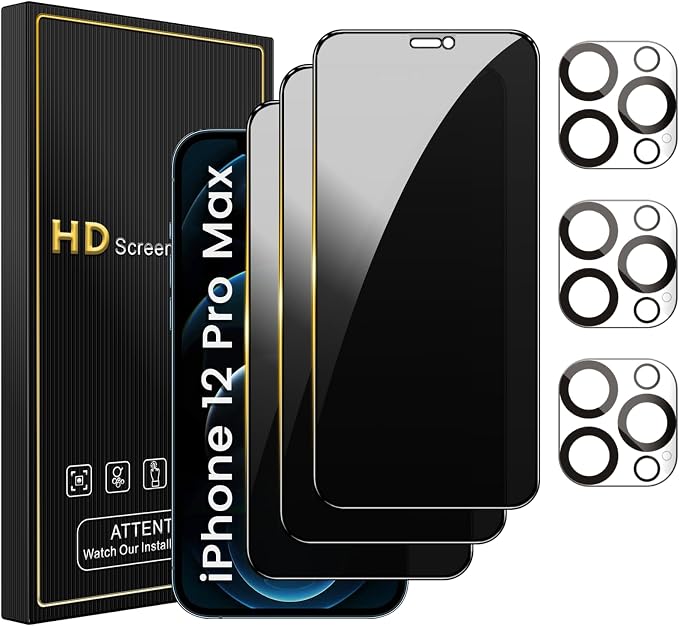 Romkasi 3 Pack Privacy Screen Protector by Unknown