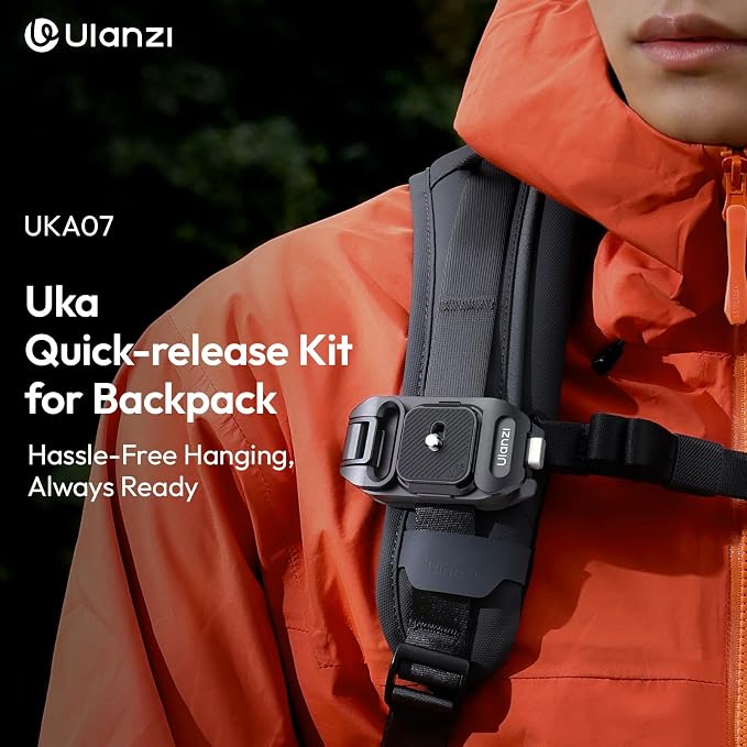 ULANZI Camera Backpack Strap Clip, w Plate Quick Release System, Compatible w - Image 7