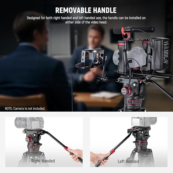 NEEWER 78" Video Camera Tripod Carbon Fiber - Image 7
