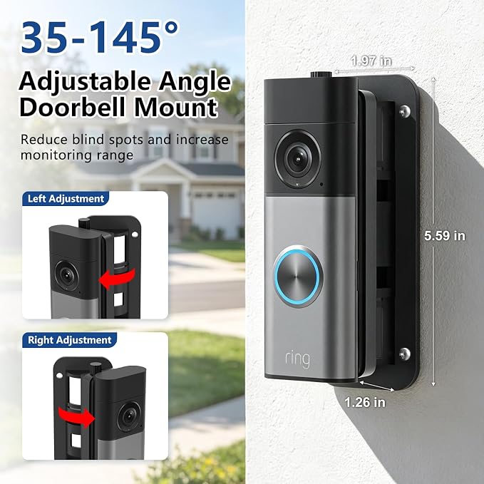 35-145° Adjustable Angle Doorbell Mount - Image 3