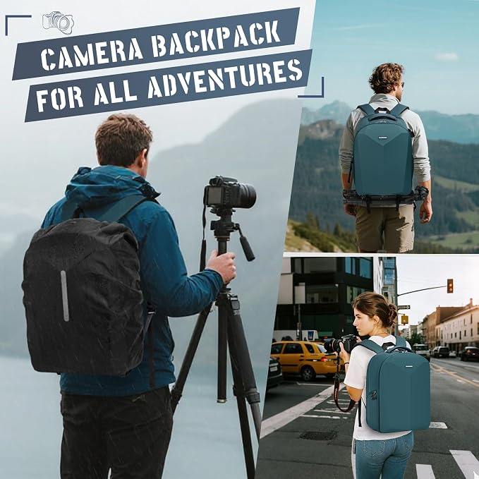 RAINSMORE Camera Backpack Hard Shell - Image 5