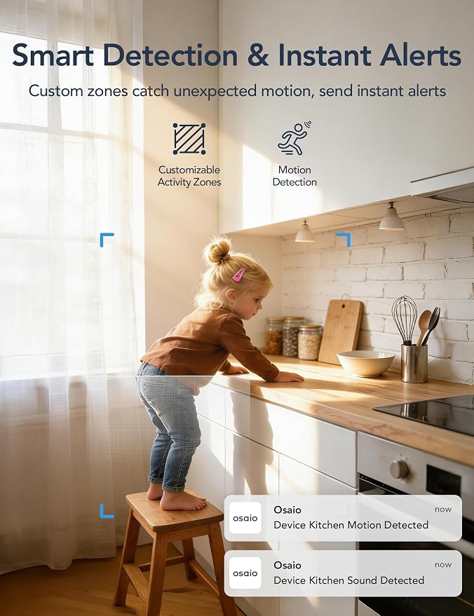GNCC 2K Cameras for Home Security, Indoor Pan/Tilt Security Camera for Baby - Image 5