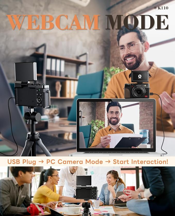 True 5K 64MP Digital Camera for Photography, Autofocus 18X Zoom, Comes - Image 7