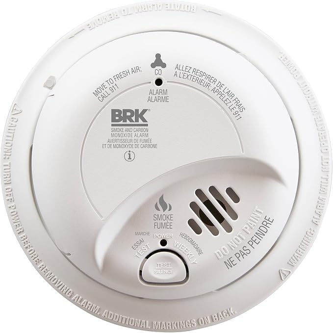 BRK SMOKE CARBON MONOXIDE DETECTOR 120V WIRED by BRK