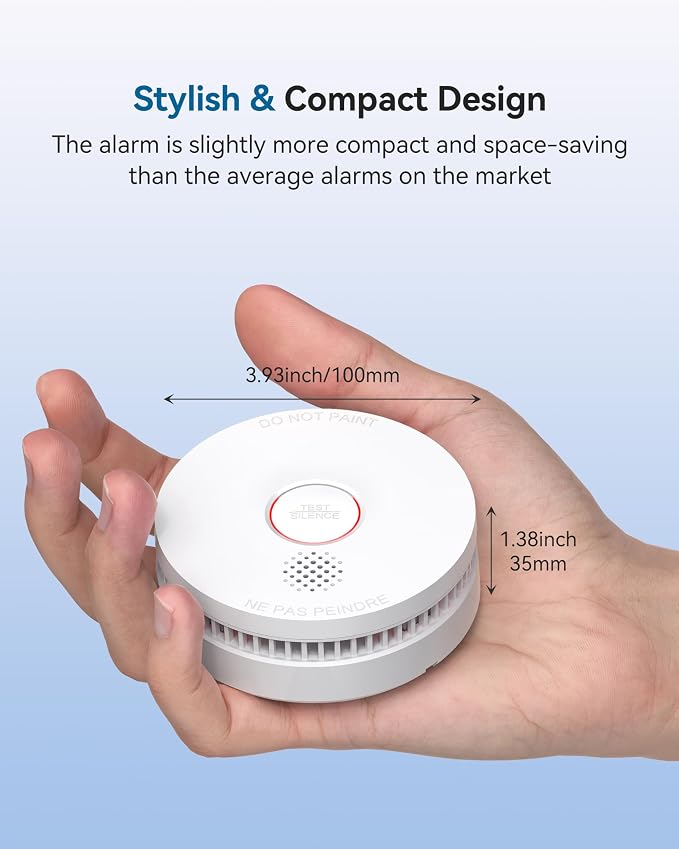 SITERWELL12 Pack Smoke Detector, 10 Year Product Life Fire Alarm - Image 7