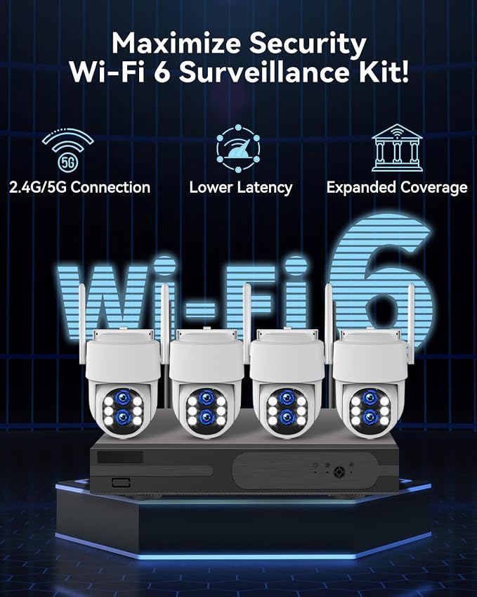 Wireless Security Camera System Outdoor: Dual Lens 6MP 10X Hybrid Zoom - Image 3